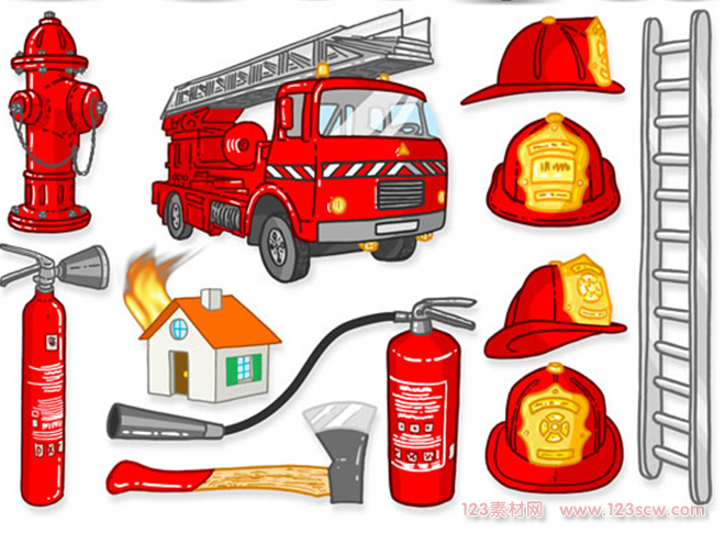 消防设施图标矢量素材图片2